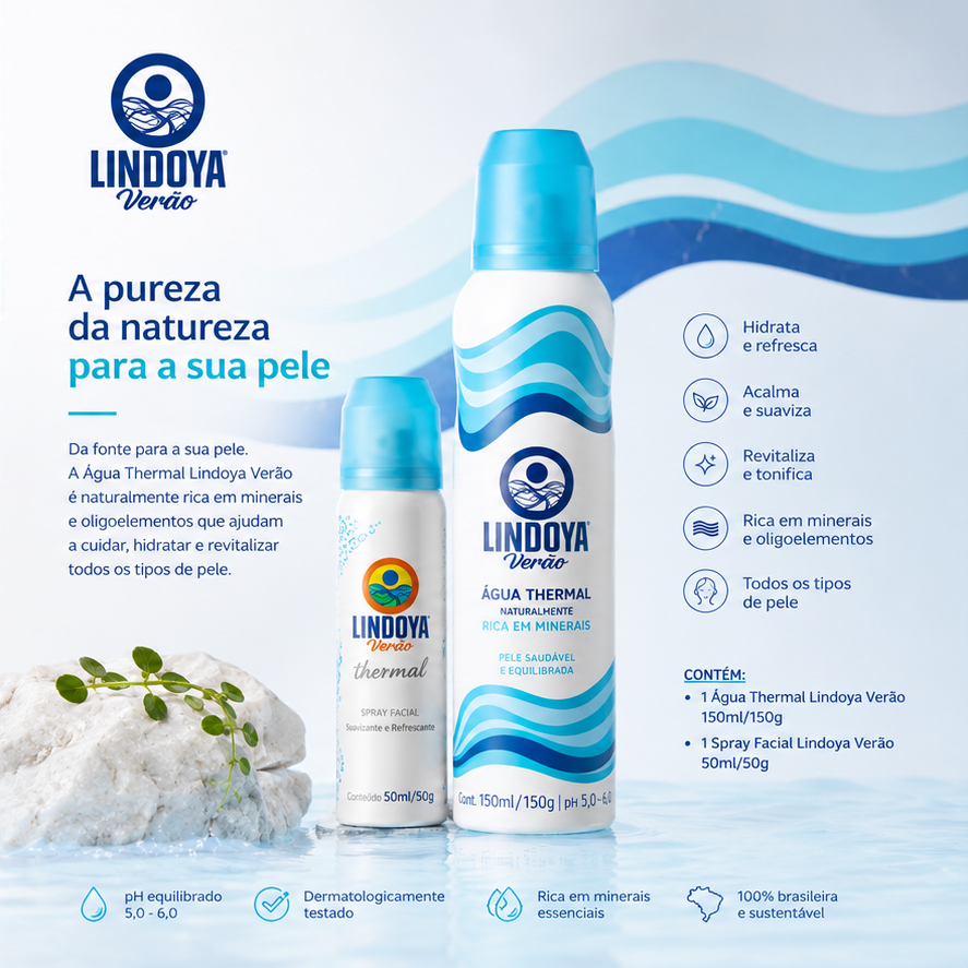 Kit 3 unidades Água Thermal 1x 150ml + 2x 50ml